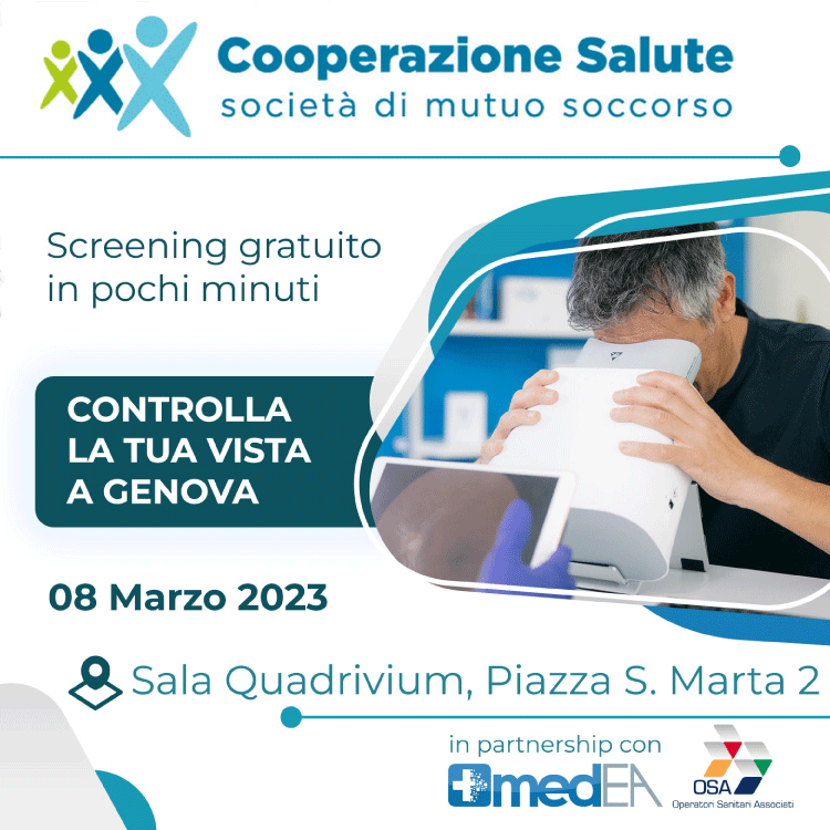 SCREENING RETINA con MEDEA e la cooperativa sociale OSA